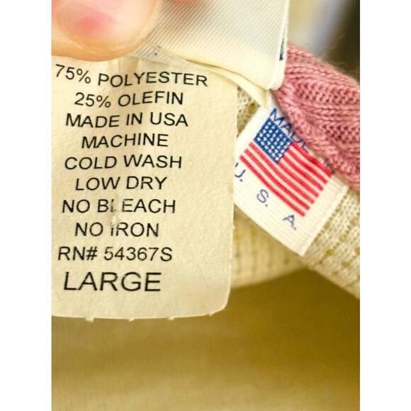 Suttons Womens Large Retro Waffle Knit Teddy Bear Vest & T-shirt Set Cottagecore - Picture 14 of 15